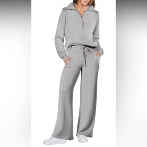 ANRABESS Women 2 Piece Outfits Sweatsuit Oversize Tracksuit
